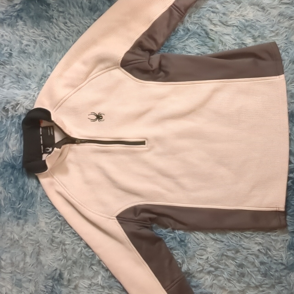 Spyder Activewear Track Jacket Sweatshirt Spider Logo Size Medium